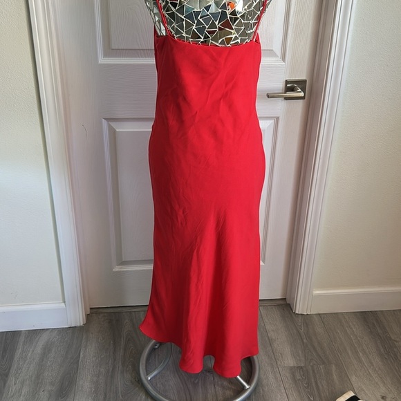 NICHOLAS Vibrant Red Asymmetrical Dress - Picture 7 of 8